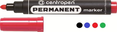 Маркер перманентный Centropen 8566 2,5 мм красный 3526302 фото