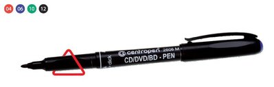 Маркер CD-PEN 1.0 мм Centropen чорн. 4606/2606 35435 фото