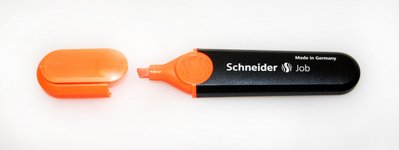 Маркер текстовый Schneider Job 1-5 мм оранжевый 3511903 фото